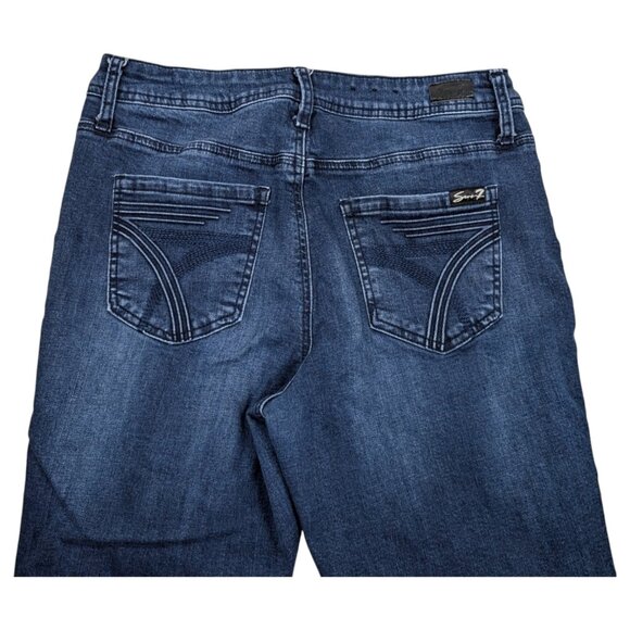 Seven7 High Rise Ankle Skinny Jeans Womens 10 Blue Pants Stretch *READ - Picture 7 of 15